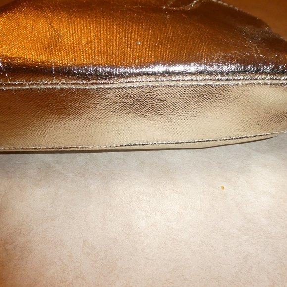 NEW LANCOME GOLD COSMETIC BAG WITH FRONT POCKET - Picture 5 of 5